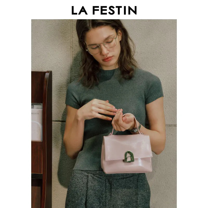LA FESTIN Small Top Handle Crossbody Bag