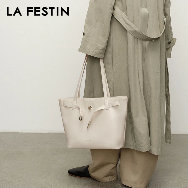 LA FESTIN Large Top Handle Tote Bag