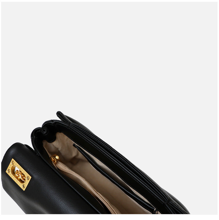 Genuine Leather Square Crossbody Bag