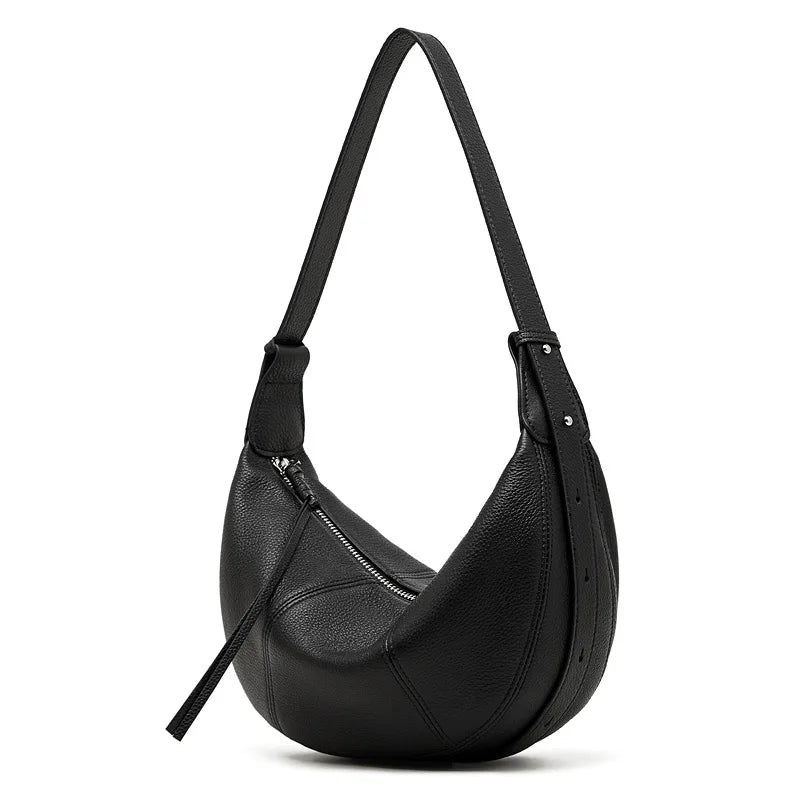 YANATARI Soft Leather Dumpling Crossbody Bag