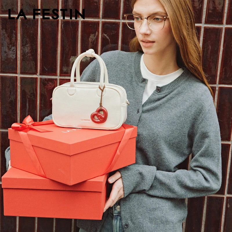LA FESTIN Classic Leather Crossbody Bag