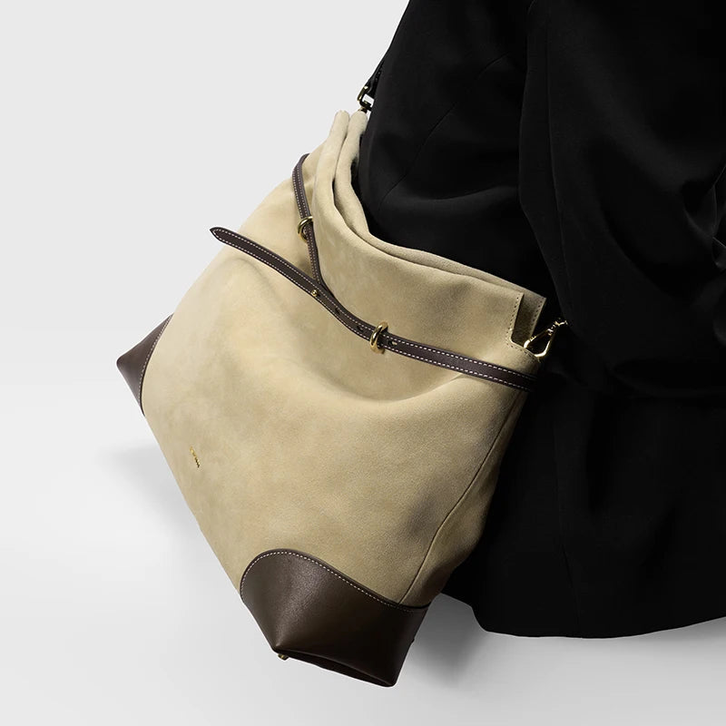 2026 Genuine Suede Hobo Tote Bag