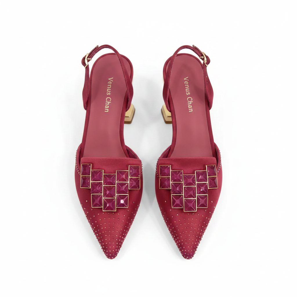 Ic ’s High Heels – Sparkling Diamond Accents &