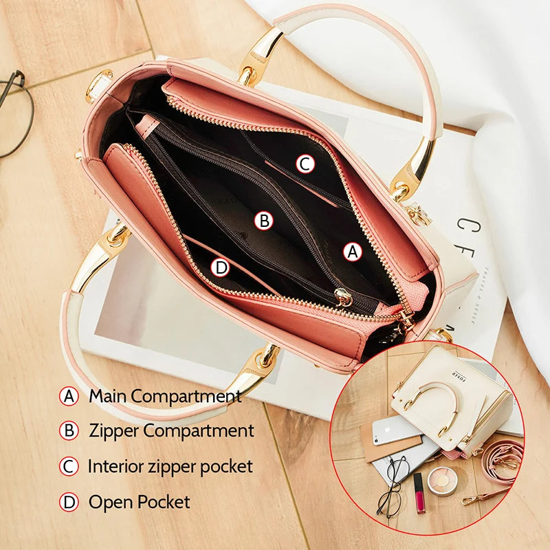 FOXER Leather Tote & Crossbody Bag