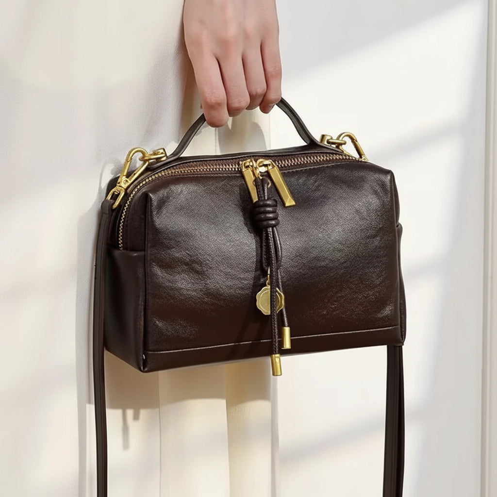 YANATARI Cowhide Leather Satchel 2026