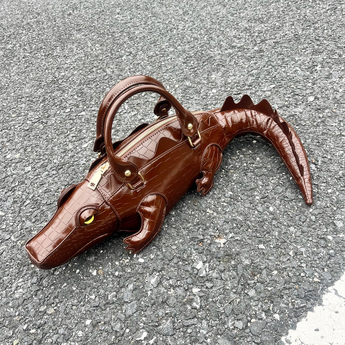 Handmade PU Leather Shoulder Bag