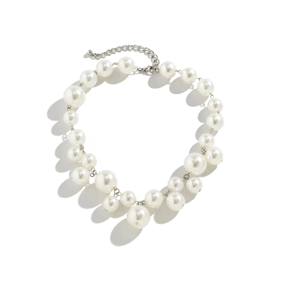 Pearl Beaded Choker Necklace