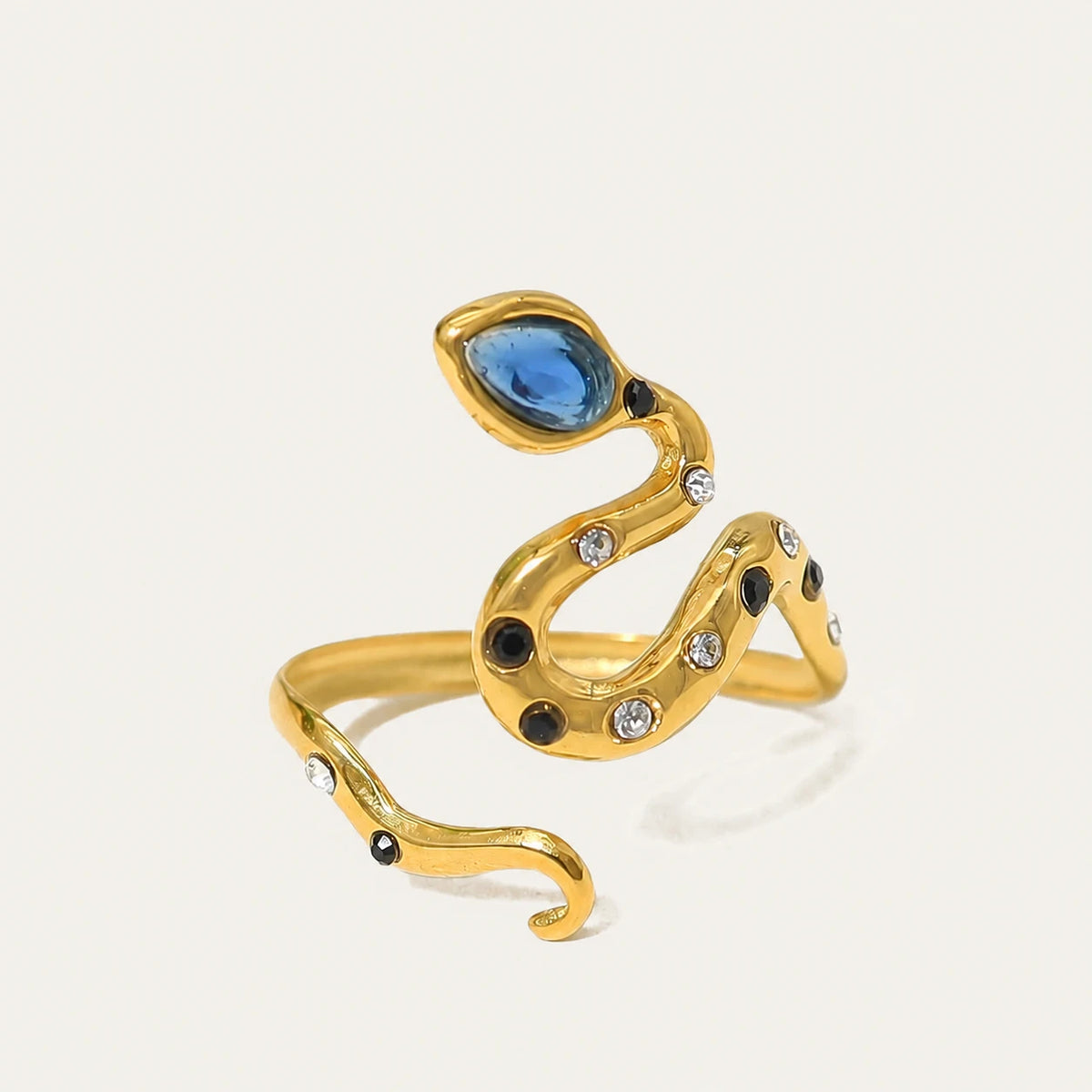 Crystal Snake Ring
