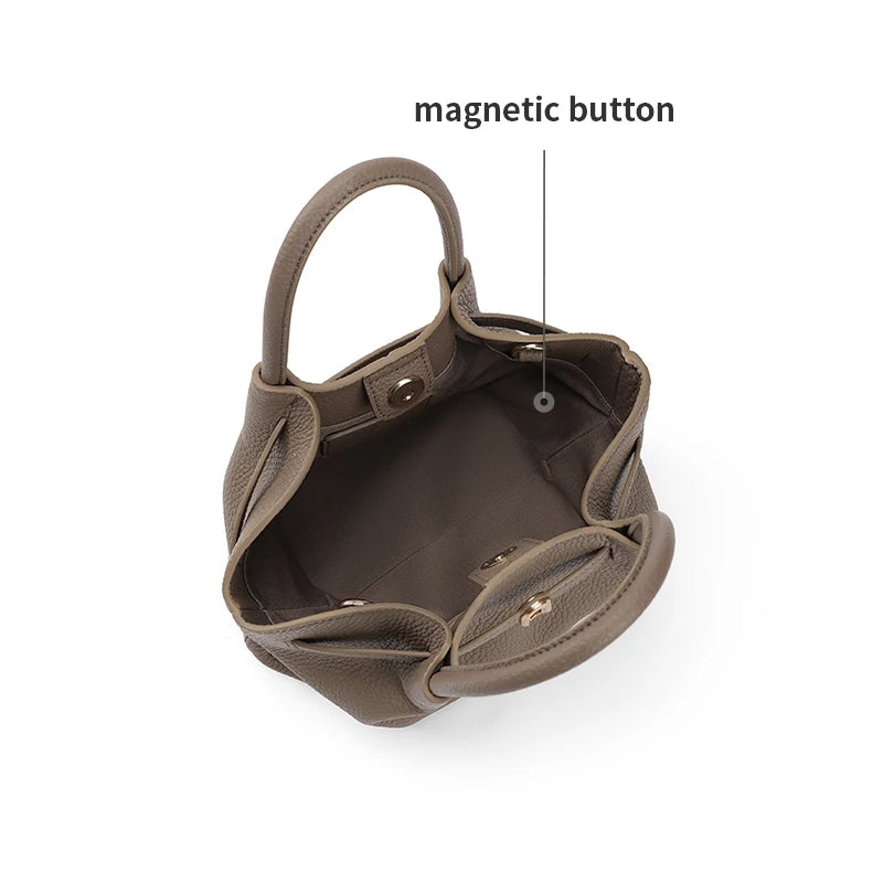 LA FESTIN Small Leather Tote Bag