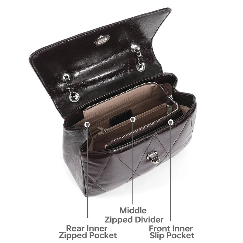 LA FESTIN Chain Shoulder Crossbody Bag 2026