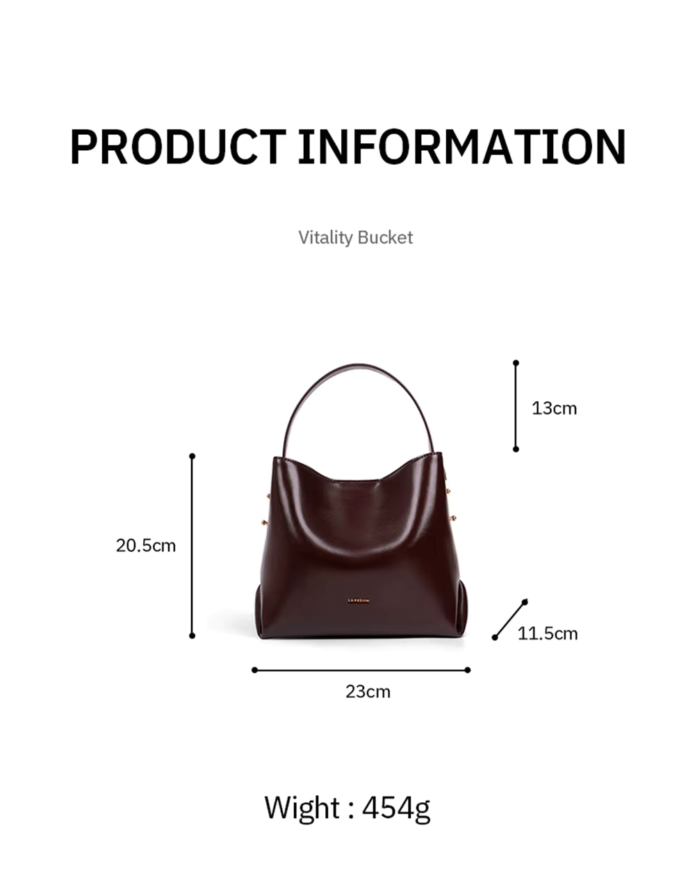 LA FESTIN Bucket Shoulder Tote Bag