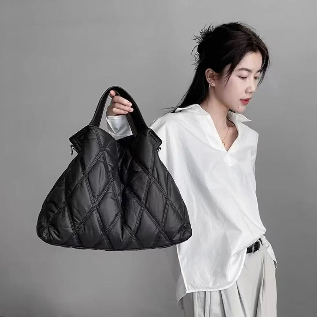 Quilted Puffer Shoulder Bag