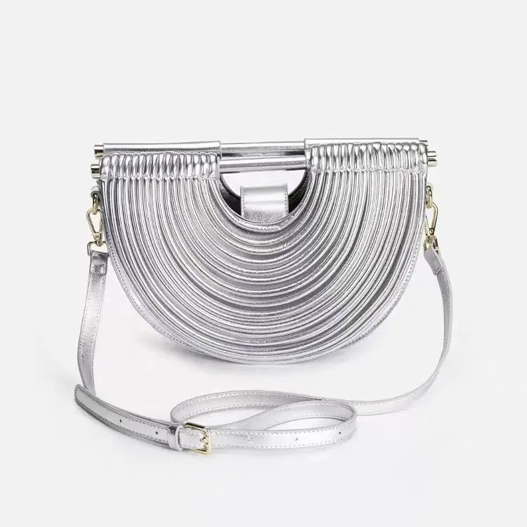 Gold Moon Handwoven Clutch Bag