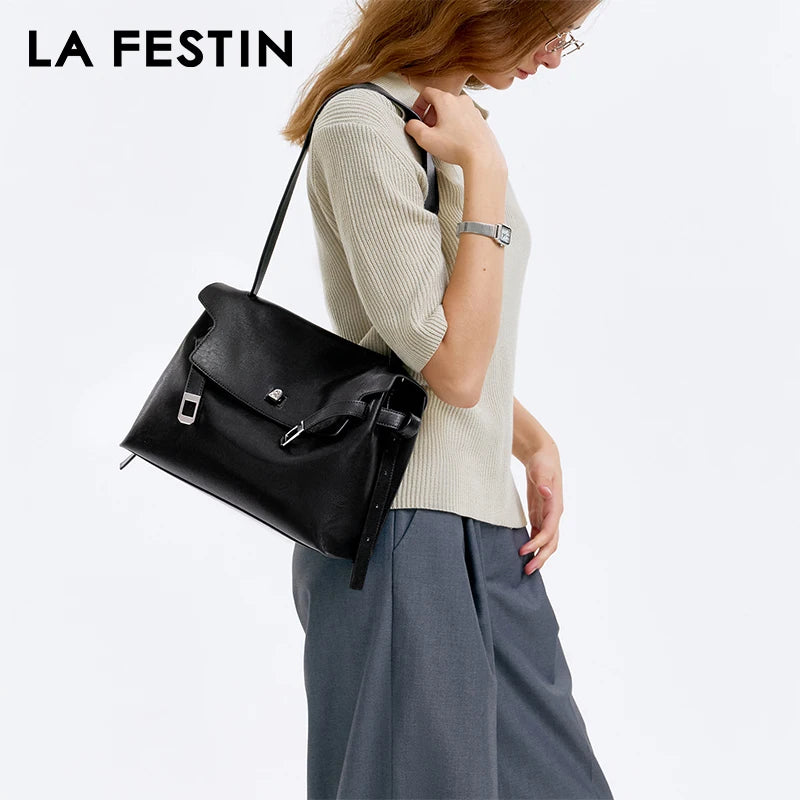 LA FESTIN Large Leather Tote Bag