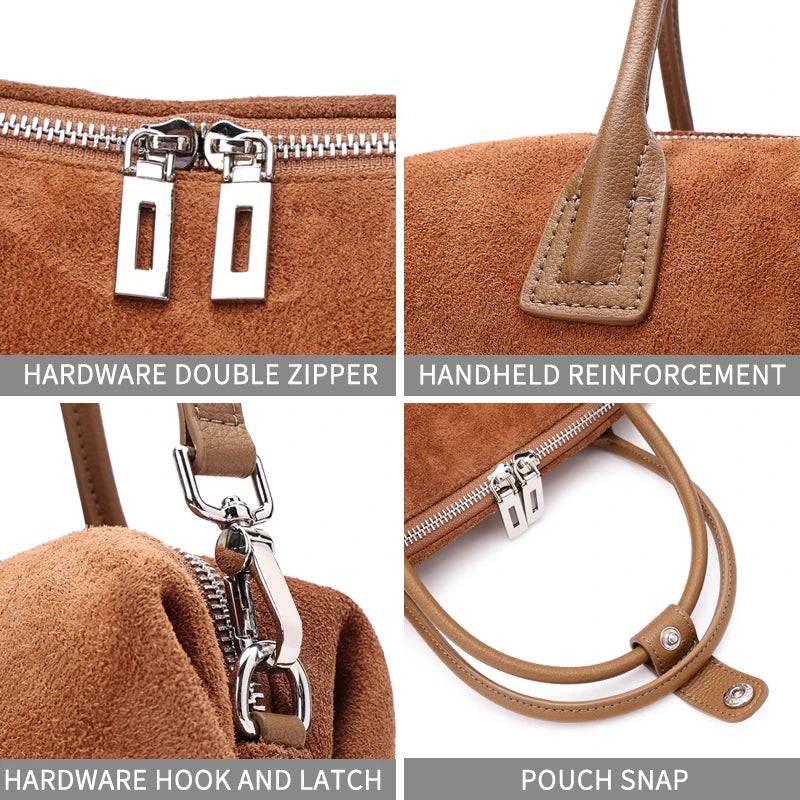 Women’s Suede Rectangular Tote Bag
