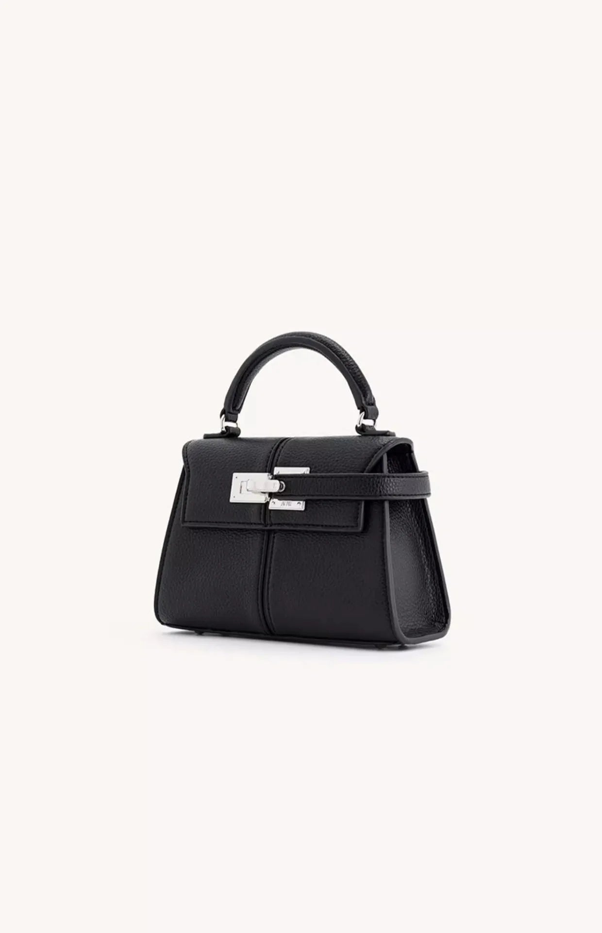 Genuine Leather Trapezoid Crossbody Bag