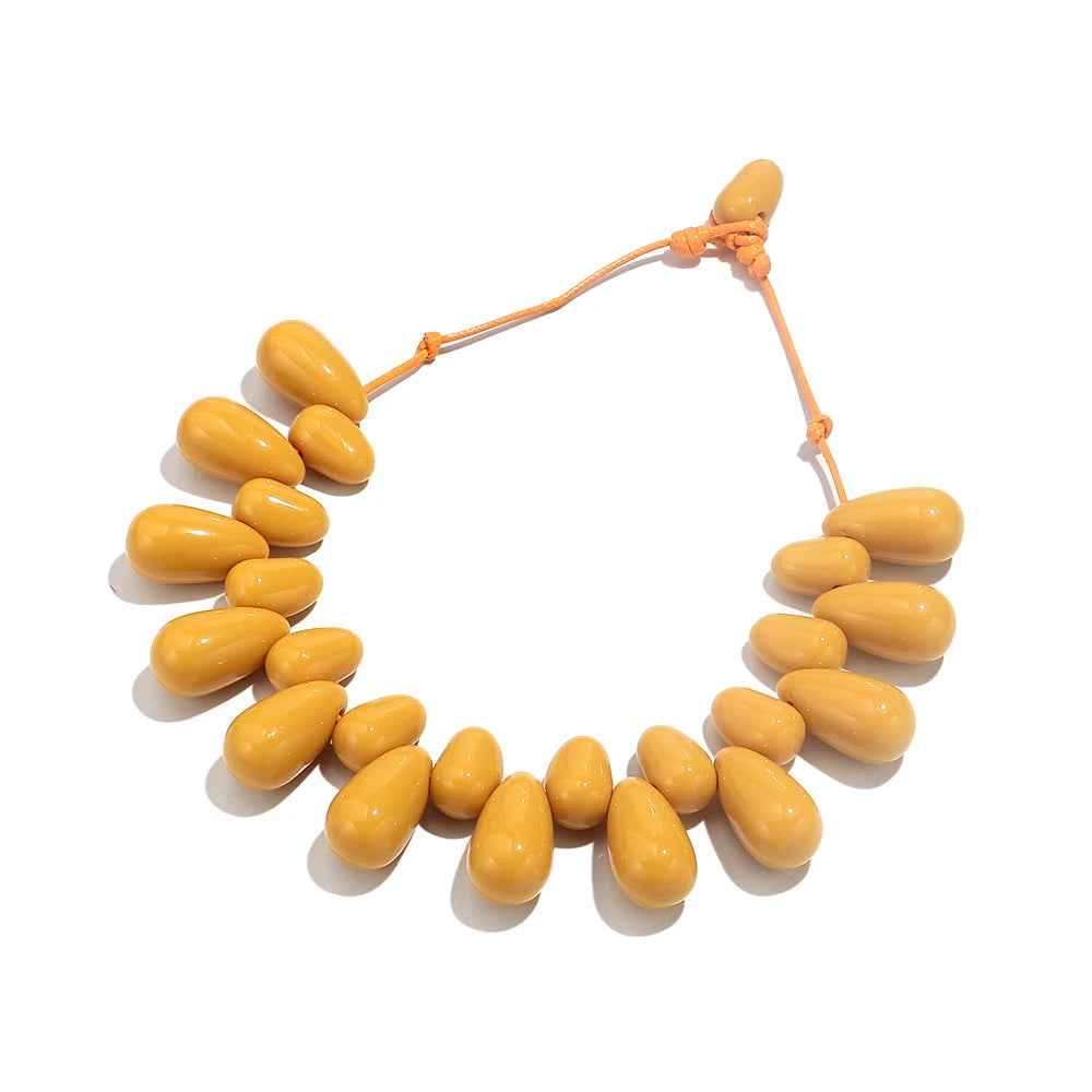 Colorful Resin Statement Choker