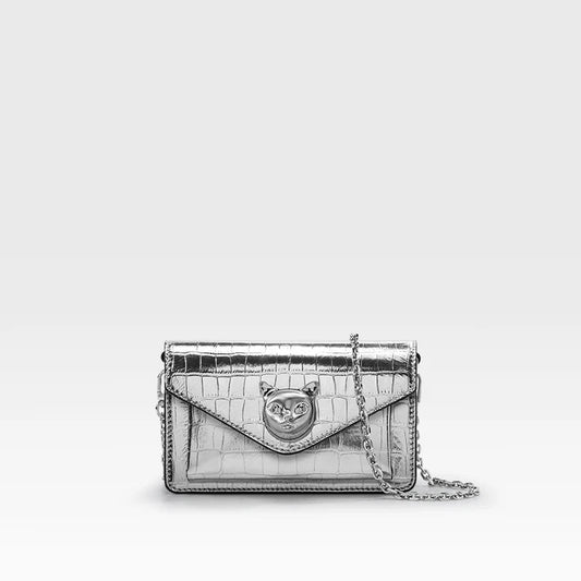 BAFELLI Mini Crocodile Leather Crossbody Bag