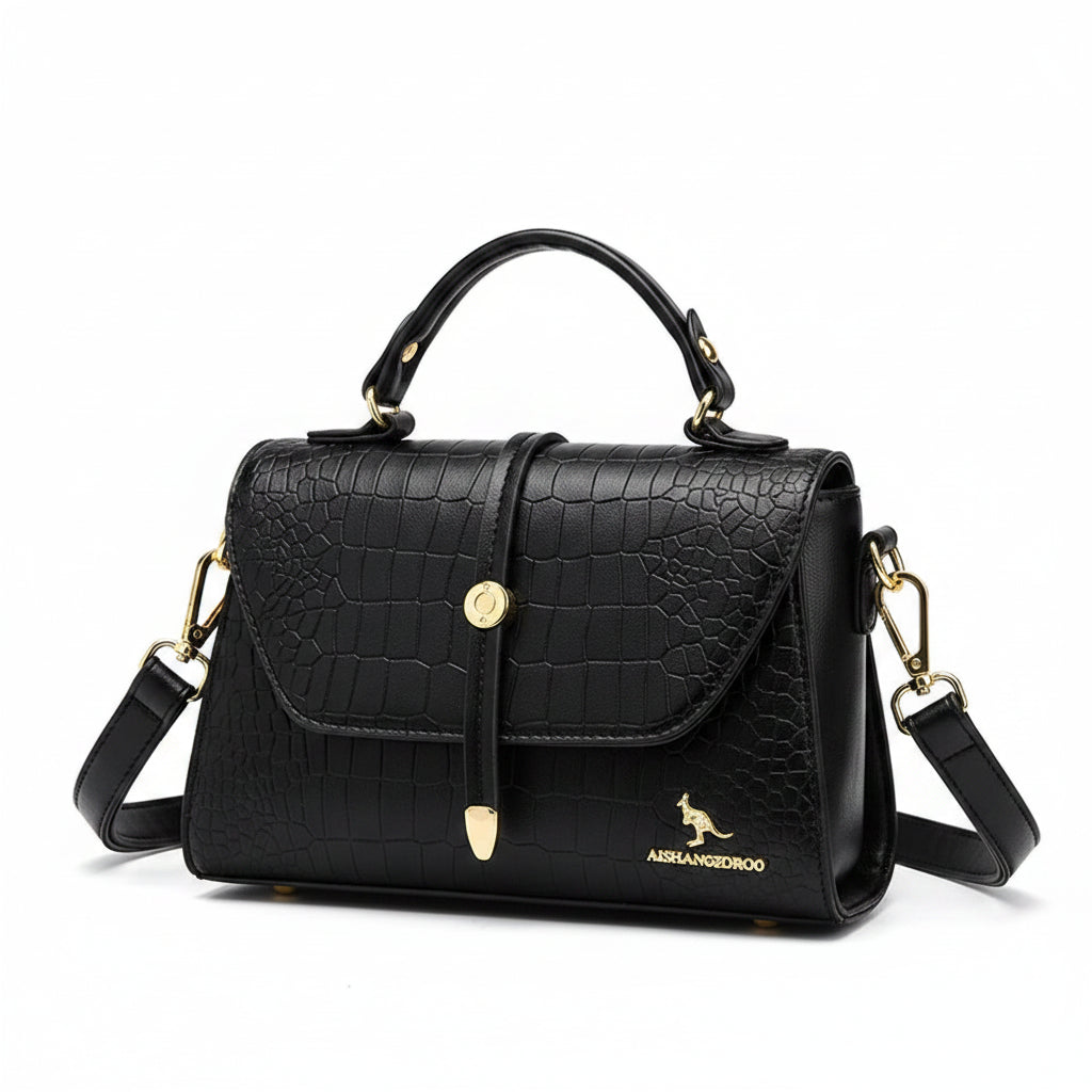 Crocodile Leather Crossbody Handbag