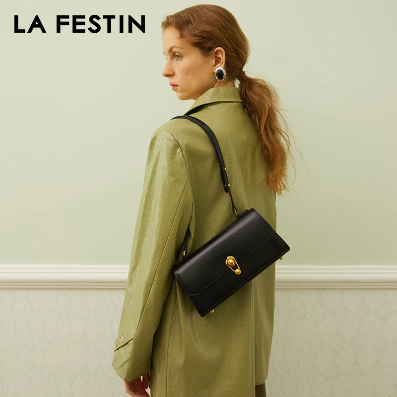 LA FESTIN Leather Shoulder Crossbody Bag