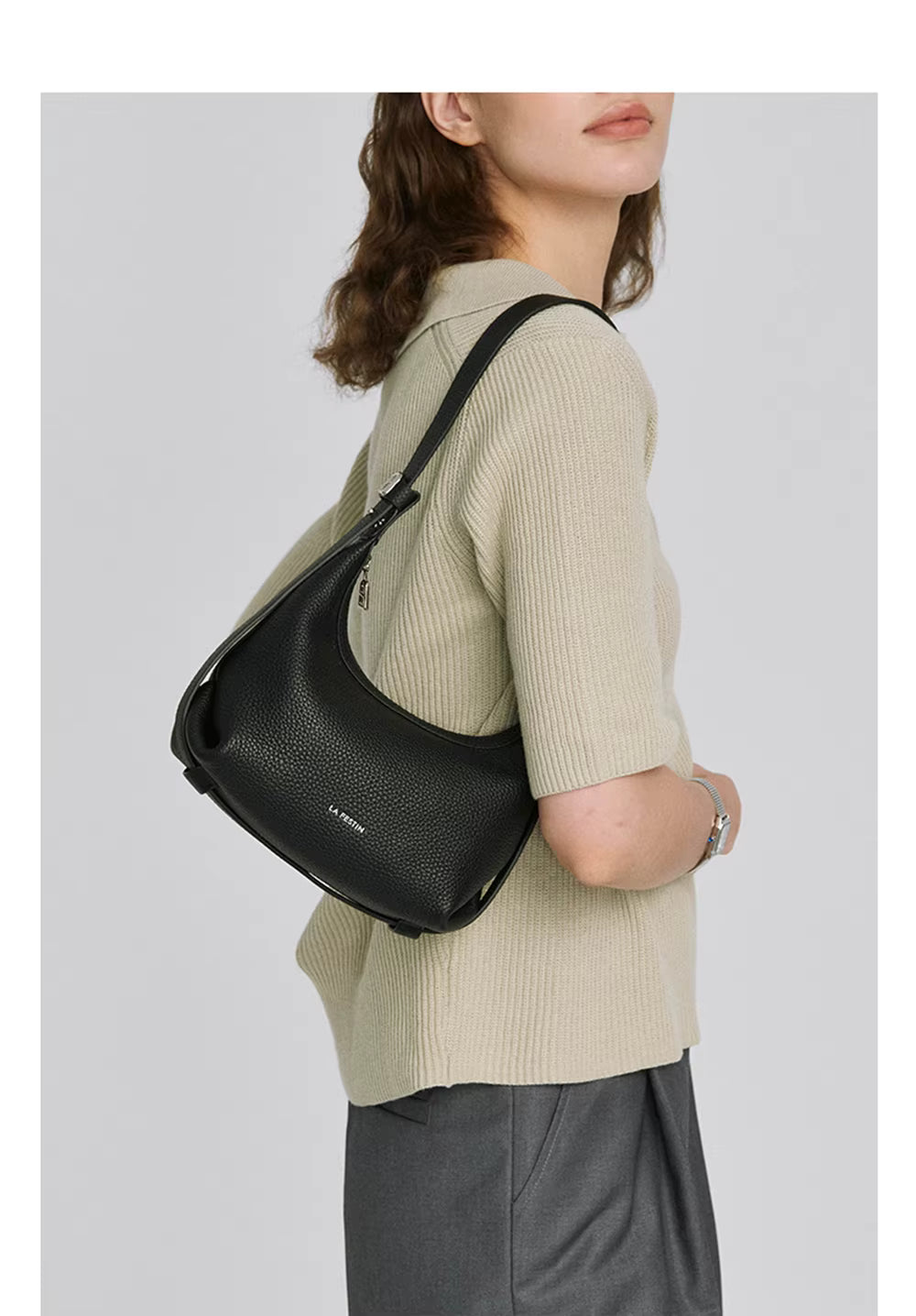 LA FESTIN Half Moon Crossbody Bag