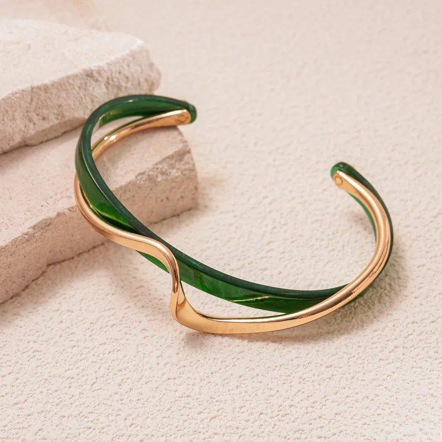 Exaggerated Round Cuff Bangles Bracelet