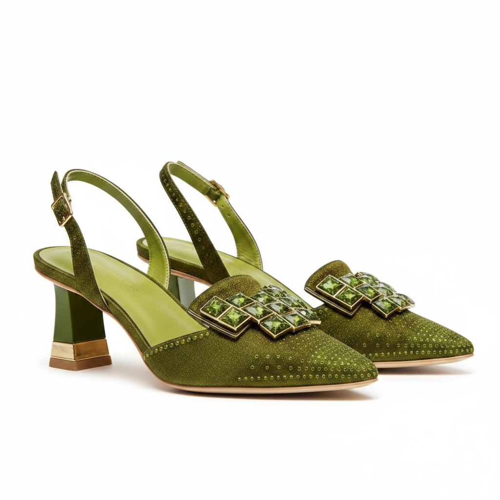 Ic ’s High Heels – Sparkling Diamond Accents &