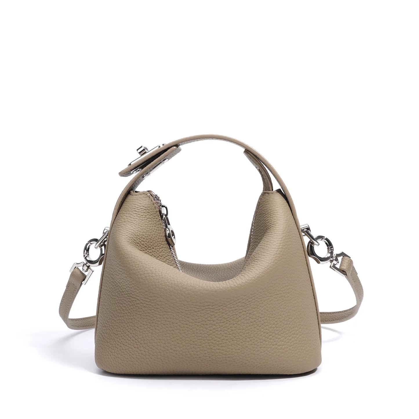 Mini Leather Tote Crossbody Bag