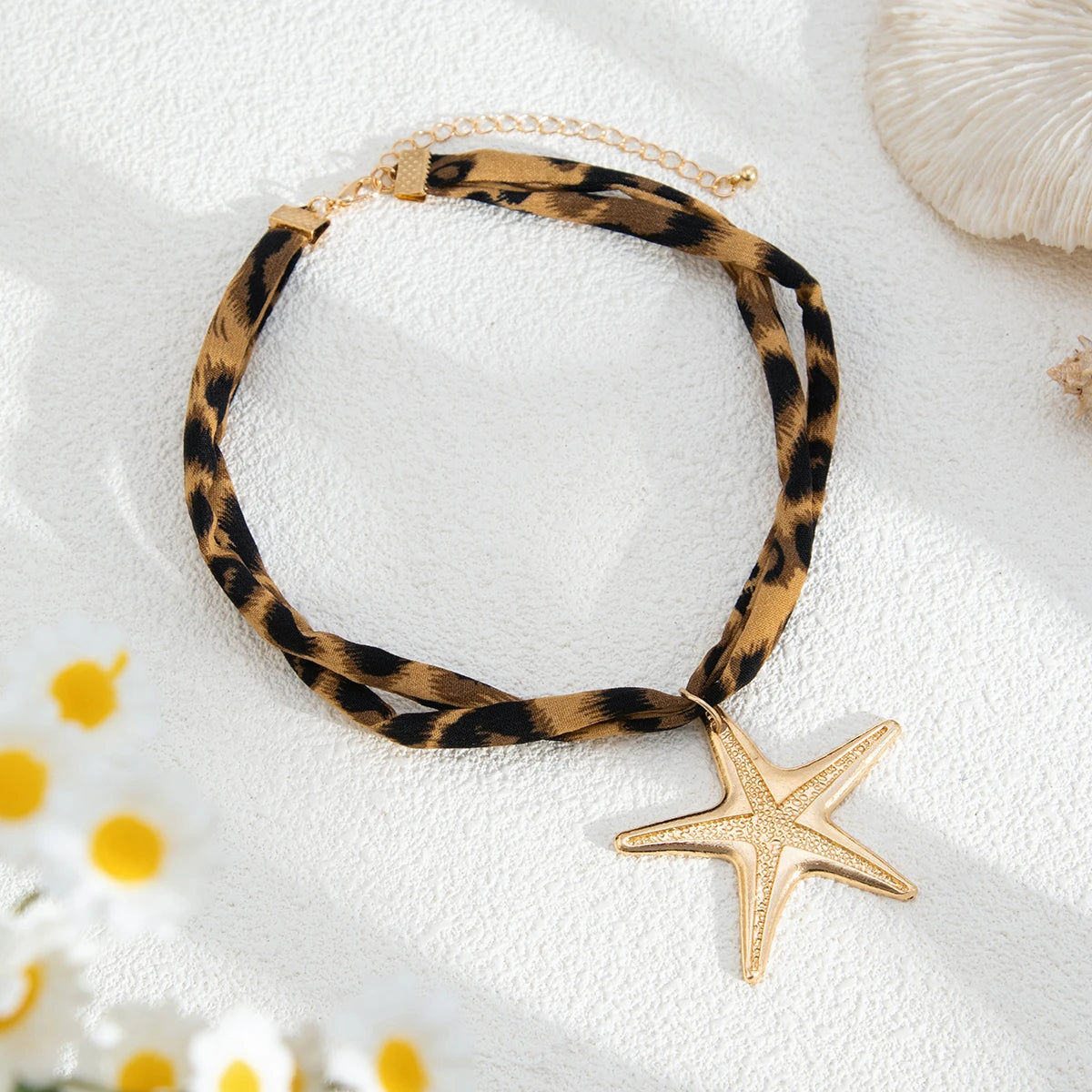 Starfish & Heart Pendant Choker