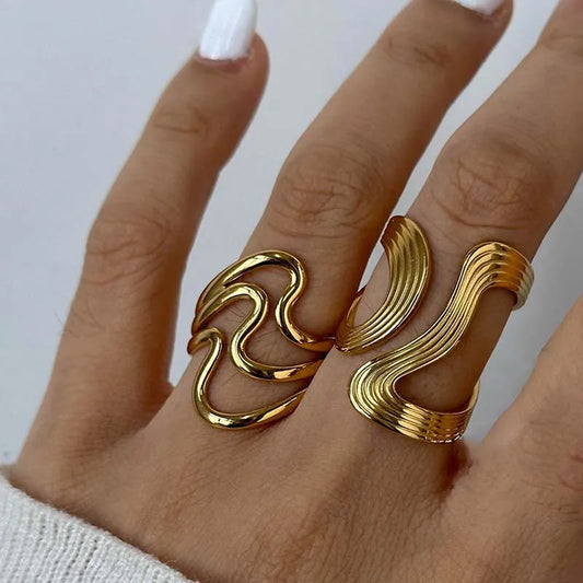 Wave Open Ring