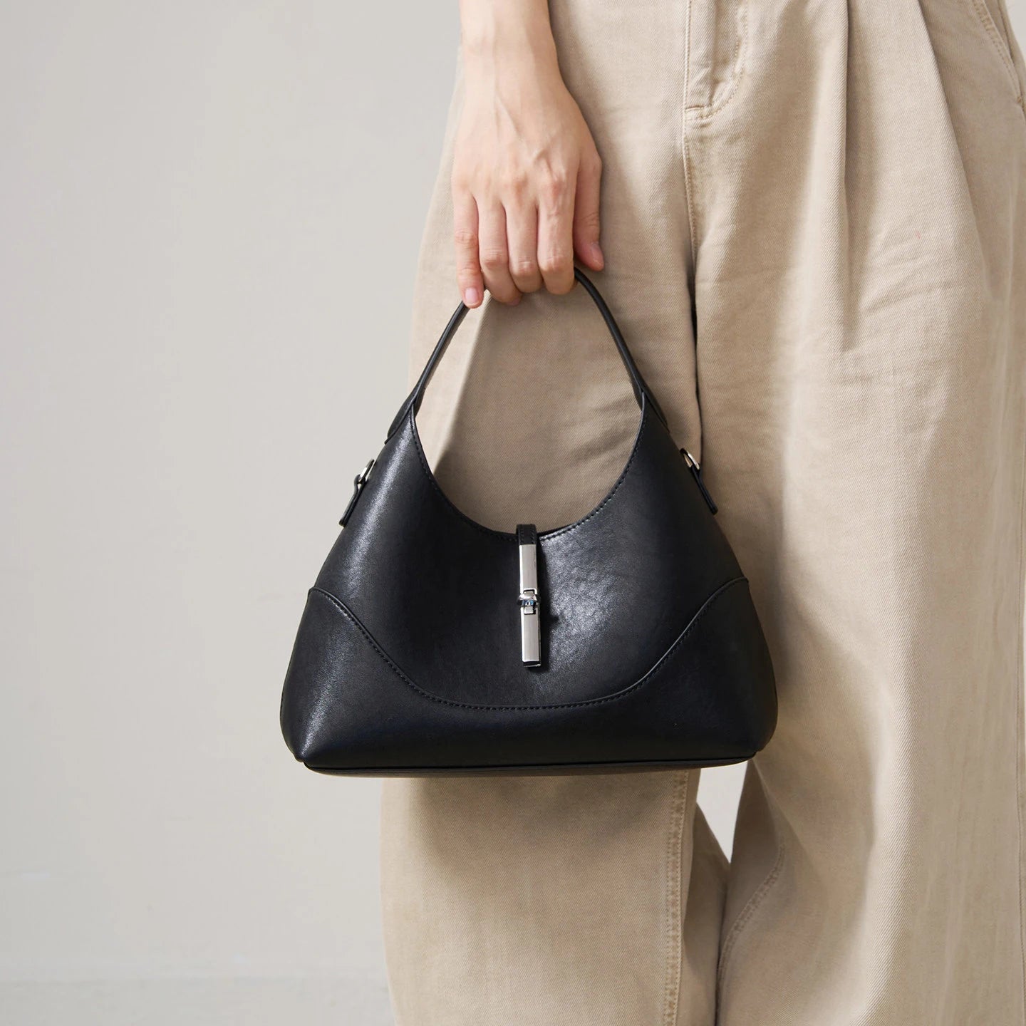 Mini Twist Lock Hobo Bag