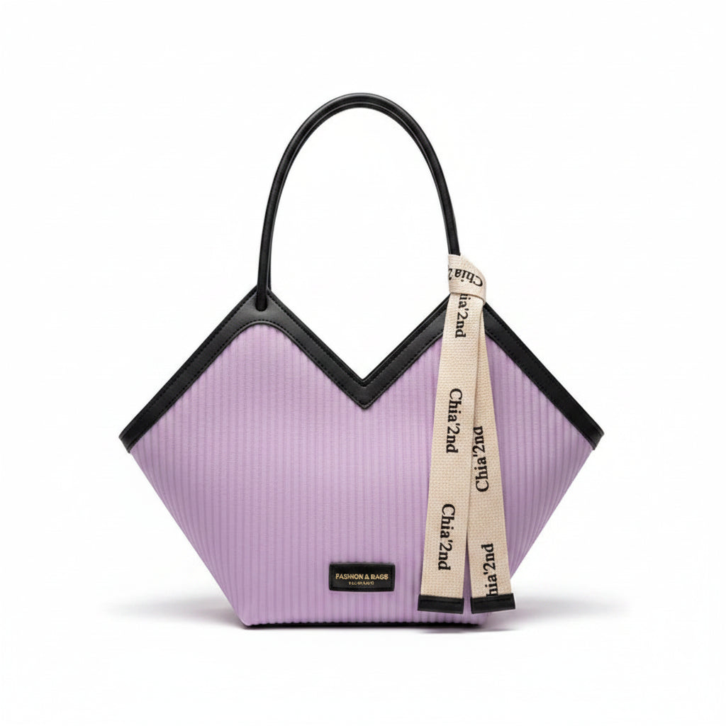 PU Leather Heart-Shaped Tote Bag