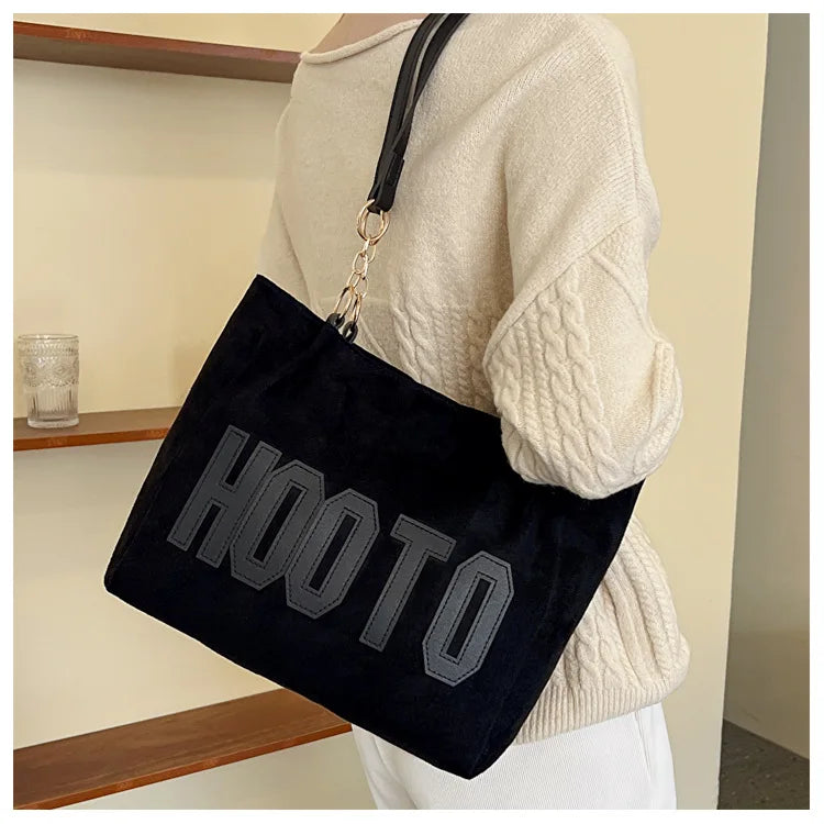 Solid Color Shoulder Bag
