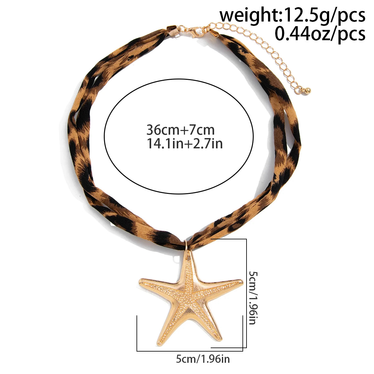 Layered Starfish Heart Necklace