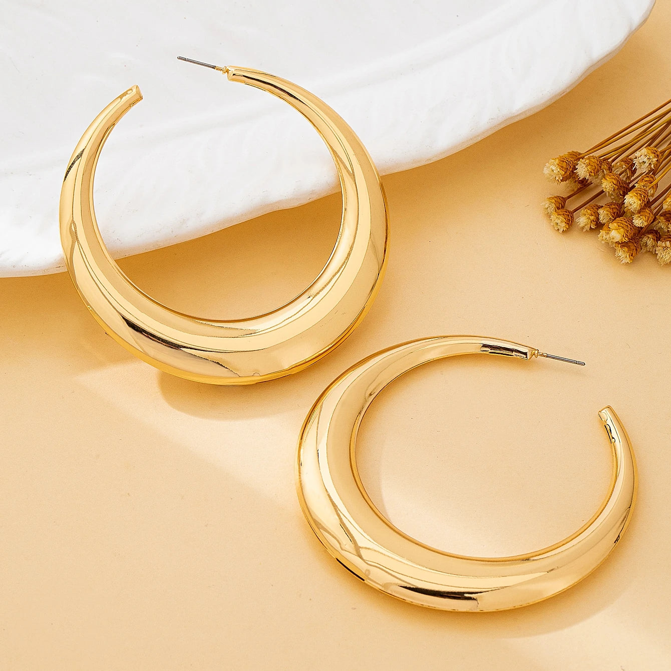 Jewelry Set, Simple and Stylish Glossy Choker and Earrings
