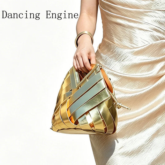 Gold Bags Purses for Shoulder Bags Crossbody Bag Handmade