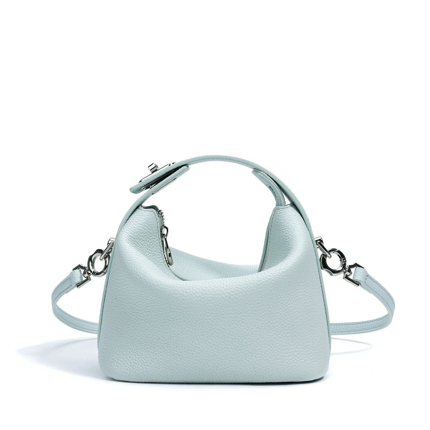 Mini Leather Tote Crossbody Bag