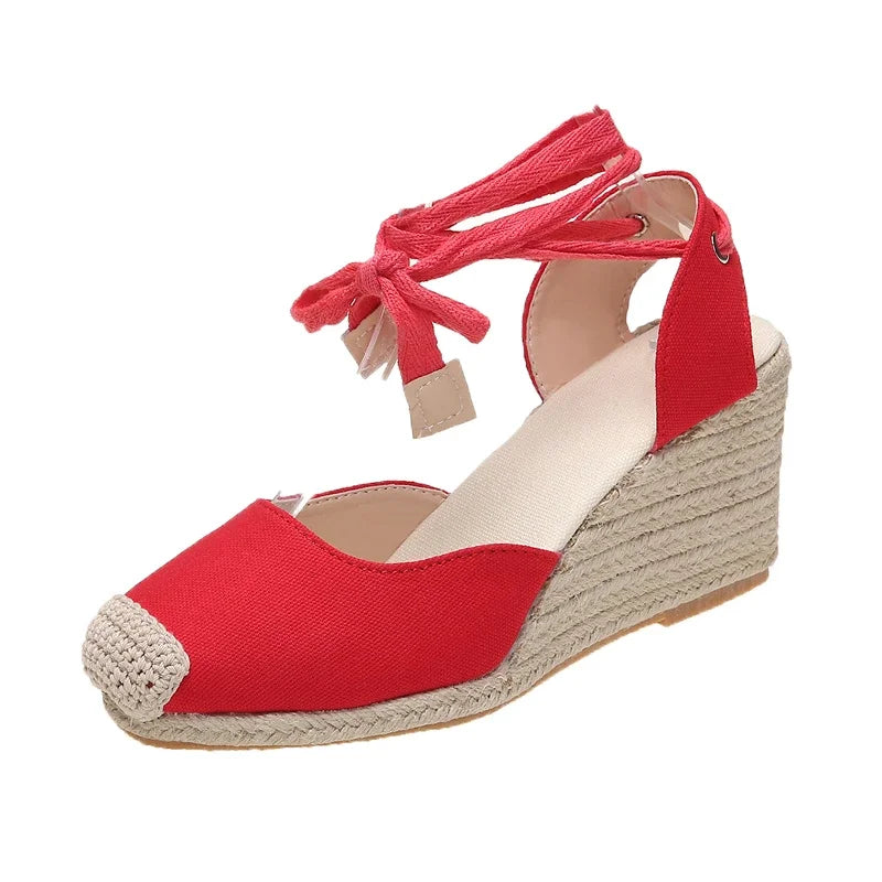 Espadrille Ankle Strap Sandals Comfortable Slippers Casual Shoes Breathable