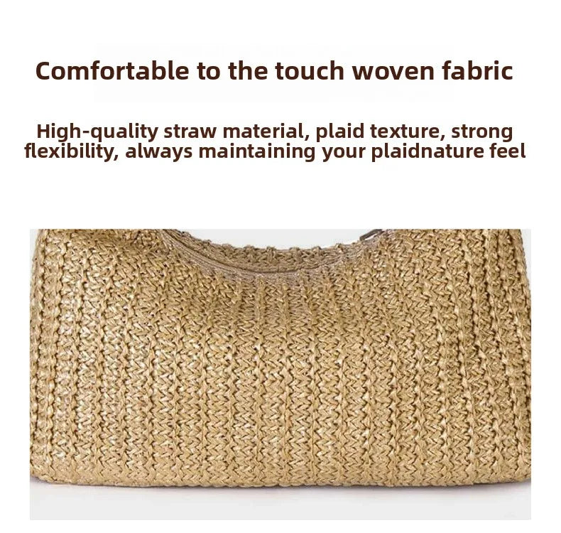 Bowknot Straw Woven Handbag