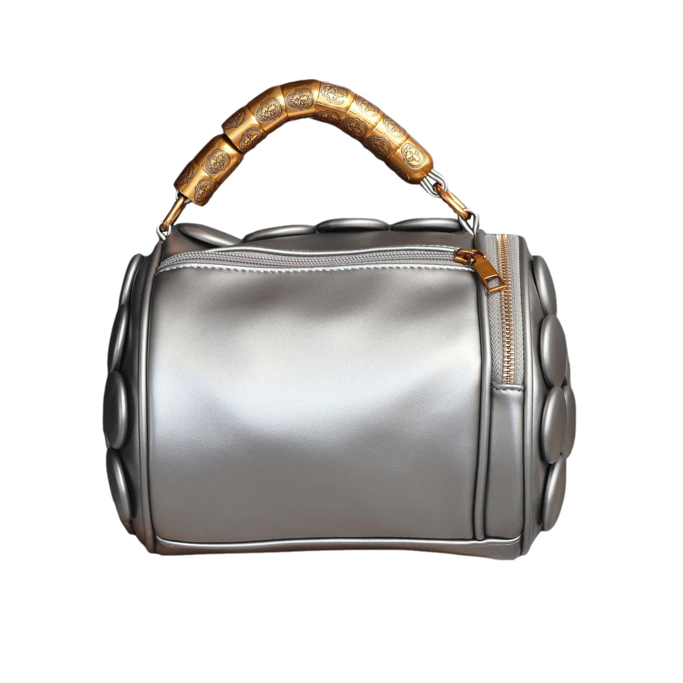 Designer Leather Bucket Shoulder Tote Bag