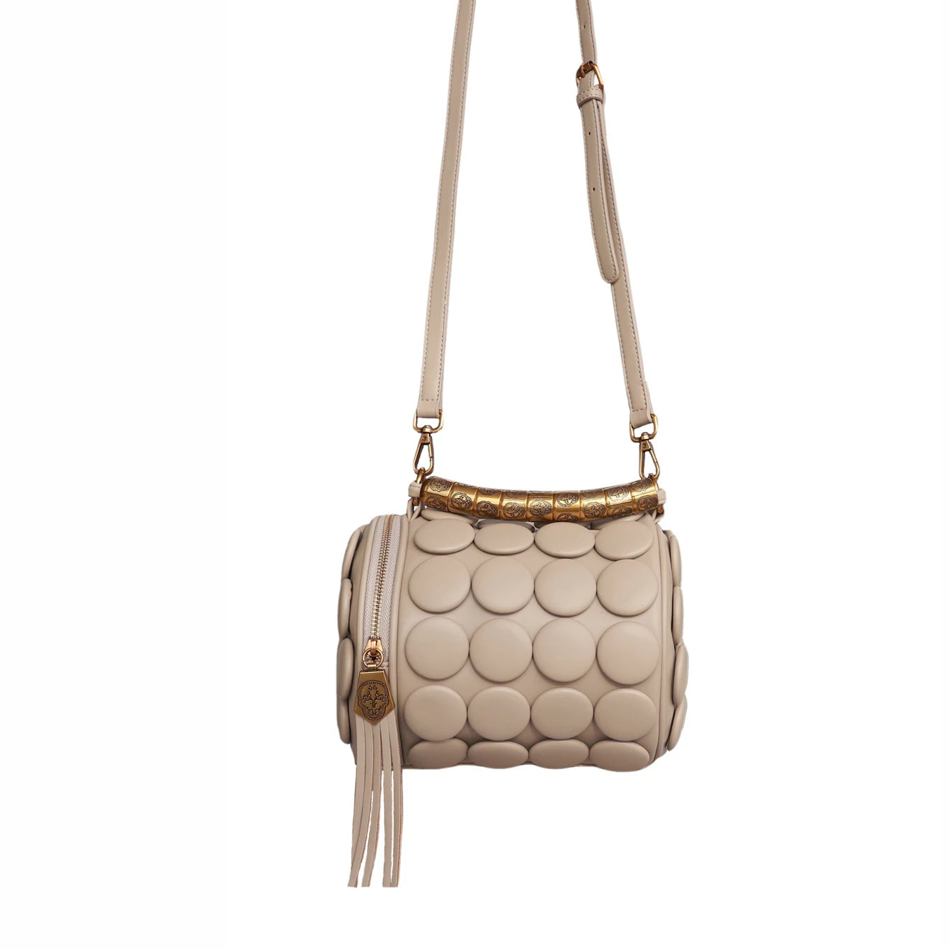 Designer Leather Bucket Shoulder Tote Bag