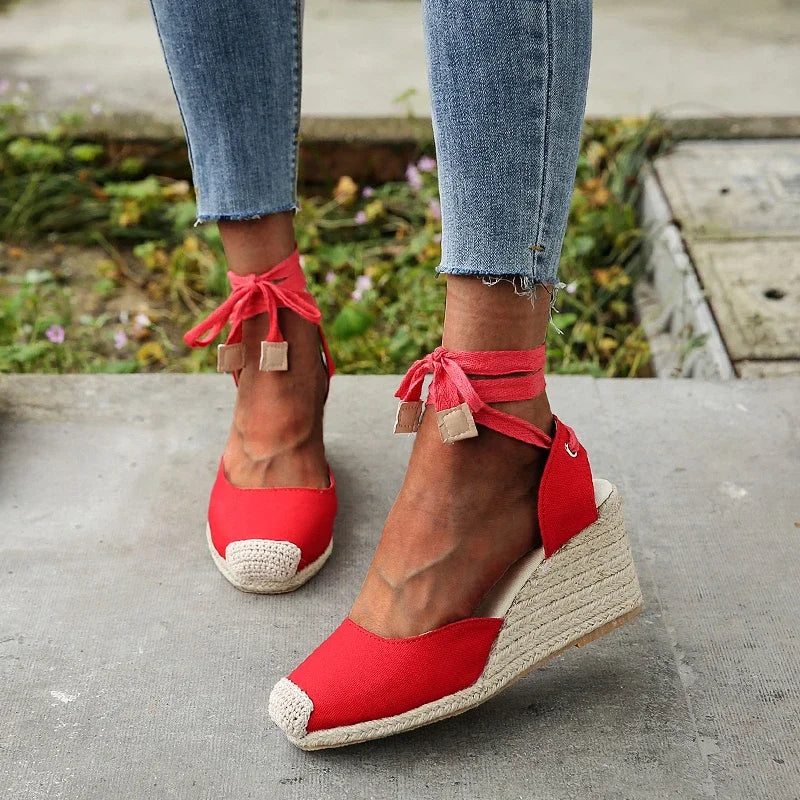Espadrille Ankle Strap Sandals Comfortable Slippers Casual Shoes Breathable