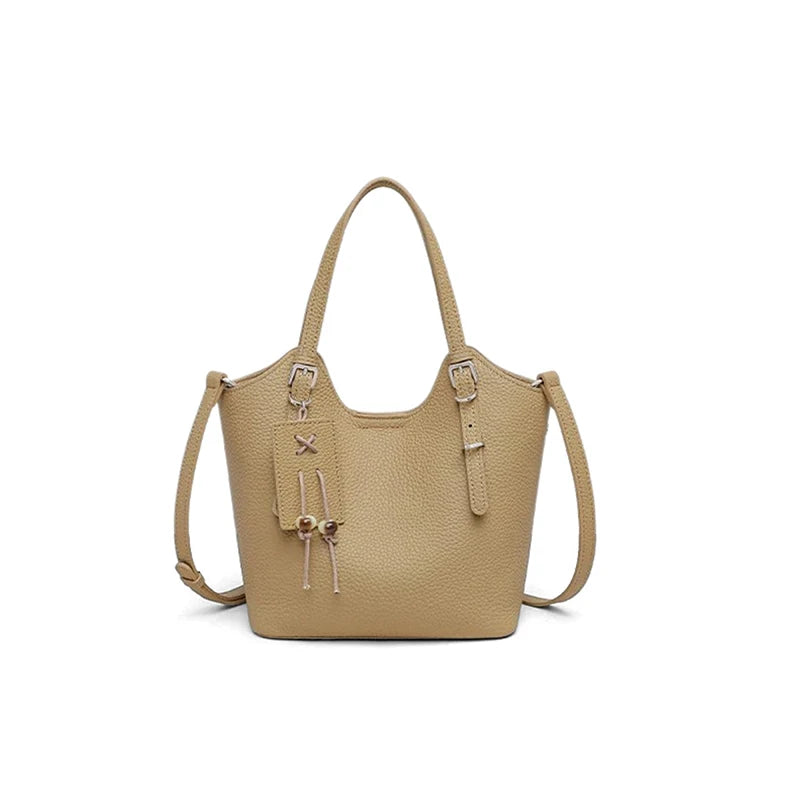 LA FESTIN Leather Tote Crossbody Bag