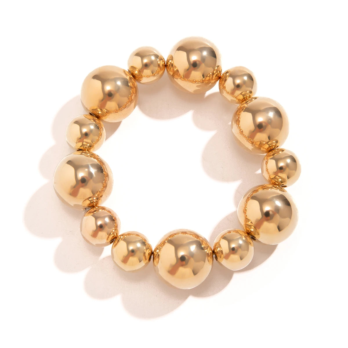 Korean Elegant Big CCB Ball Bead Chain Bracelet Punk