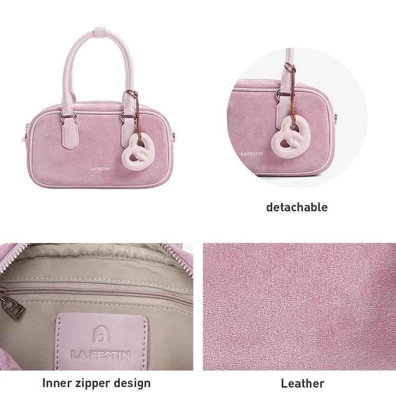 LA FESTIN Leather Crossbody Handbag