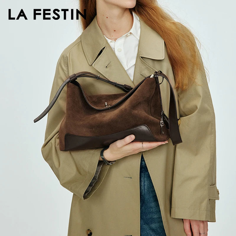 LA FESTIN Leather Shoulder Tote Bag