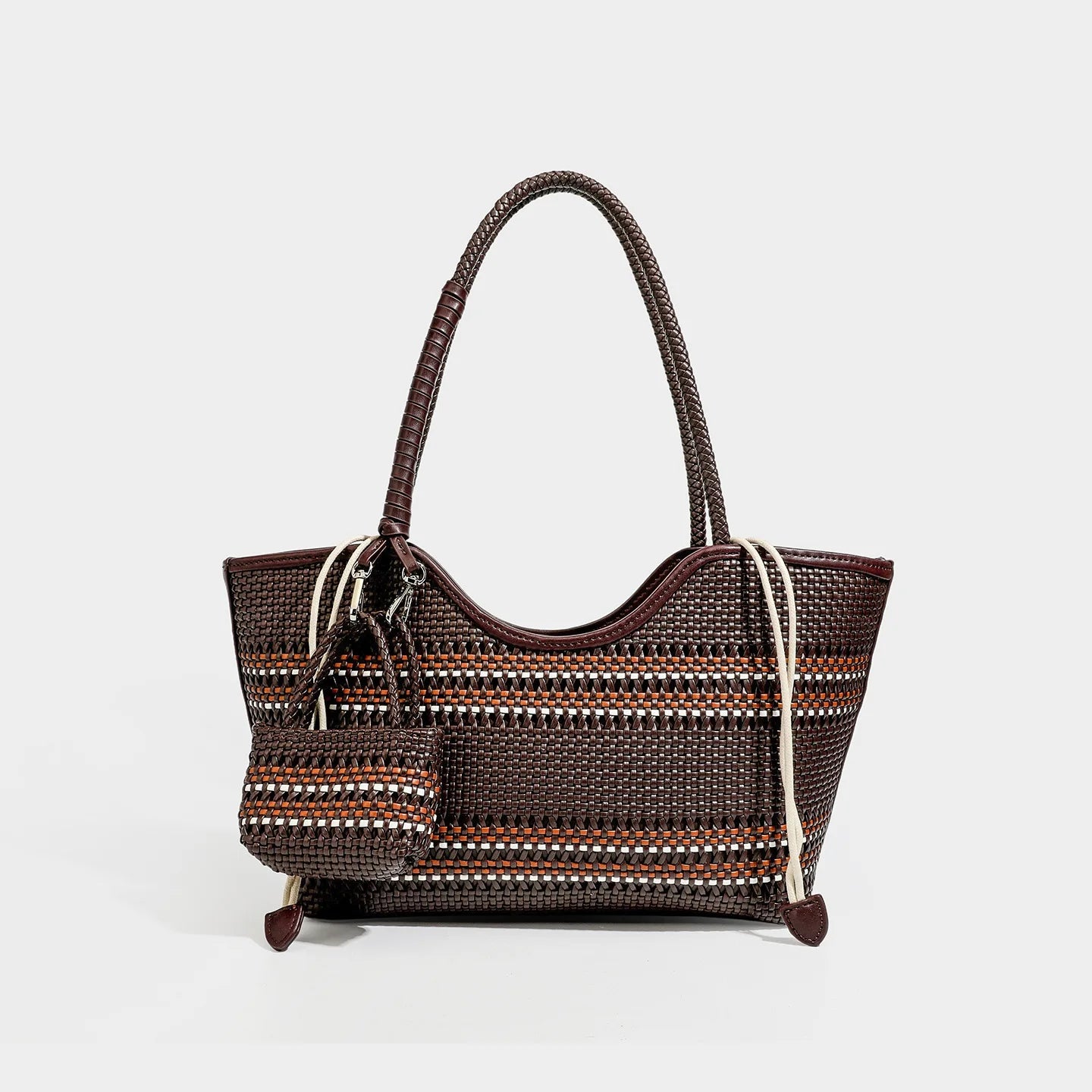 Braided Tote Shoulder Bag