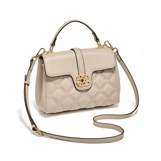 FOXER Quilted Genuine Leather Crossbody Bag