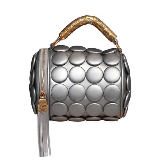 Designer Leather Bucket Shoulder Tote Bag