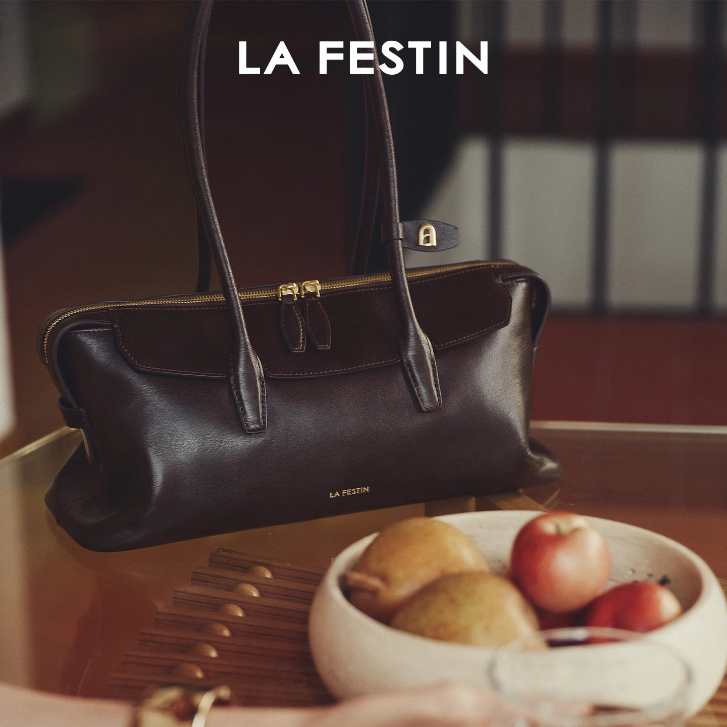 LA FESTIN 2026 Luxury Large Leather Shoulder Bag